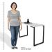 Mesa de Cozinha Multiuso Lanche Rápido Estilo Industrial 120x50cm BP Prattica F02 Branco - Mpozenato