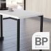 Mesa de Cozinha Multiuso Lanche Rápido Estilo Industrial 120x50cm BP Prattica F02 Branco - Mpozenato
