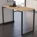 Mesa de Cozinha Multiuso Lanche Rápido Estilo Industrial 120x50cm BP Prattica F02 Nature - Mpozenato