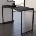 Mesa de Cozinha Multiuso Lanche Rápido Estilo Industrial 120x50cm BP Prattica F02 Preto - Mpozenato