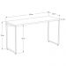 Mesa de Escritório Escrivaninha 135cm Dynamica Industrial C08 Carvalho - Mpozenato