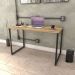 Mesa de Escritório Office 120cm Estilo Industrial Prisma C08 Carvalho - Mpozenato