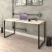 Mesa de Escritório Office 150cm Estilo Industrial Prisma C08 Snow - Mpozenato