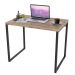 Mesa de Escritório Office 90cm Estilo Industrial Prisma C08 Carvalho - Mpozenato