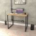 Mesa de Escritório Office 90cm Estilo Industrial Prisma C08 Carvalho - Mpozenato