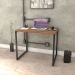 Mesa de Escritório Office 90cm Estilo Industrial Prisma C08 Nogal - Mpozenato