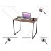 Mesa de Escritório Office 90cm Estilo Industrial Prisma C08 Nogal - Mpozenato