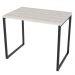 Mesa de Escritório Office 90cm Estilo Industrial Prisma C08 Snow - Mpozenato