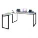 Mesa de Escritório em L 150x150 Studio Industrial M18 Branco - Mpozenato