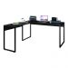 Mesa de Escritório em L 150x150 Studio Industrial M18 Preto - Mpozenato
