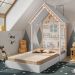Mini Cama Infantil Casinha Montessoriana MDF sem Colchão P13 Child Branco - Mpozenato