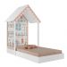 Mini Cama Montessoriana Sweetheart P13 Branco/Azul - Mpozenato