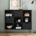 Nicho Organizador Multifuncional 6 Nichos 3 Gavetas Pés Retrô Cube Q01 Preto - Mpozenato