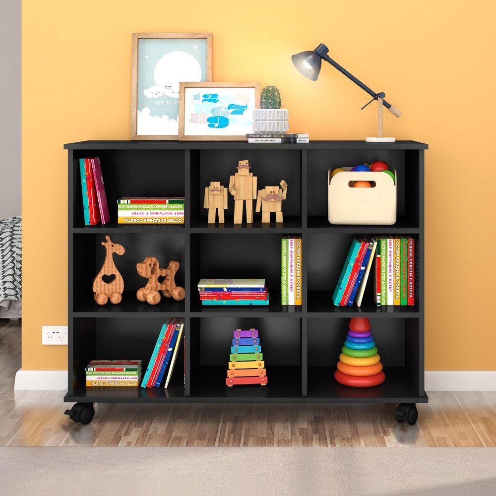 Nicho Organizador Multifuncional Multifuncional com Rodízios Toys Q01 Preto - Mpozenato