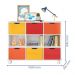Nicho Organizador Multifuncional com Rodízios Toys Q01 6 Gavetas Branco/Colorido - Mpozenato
