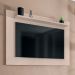 Painel Para TV  Até 60 Pol. com Prateleira 1.35 Safira C14 Off White - Mpozenato