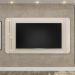 Painel Para TV 75 Pol 241cm Suspenso Ariane D04 Off/Dourado - Mpozenato