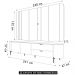 Painel Para TV 75 Pol e Rack Bancada 241cm Celi D04 Off White - Mpozenato