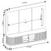 Painel Para TV 75 Pol e Rack Bancada Ripado 218cm World D04 Off White - Mpozenato