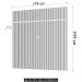 Painel Para TV 75 Polegadas 238cm André Z10 Off White - Mpozenato