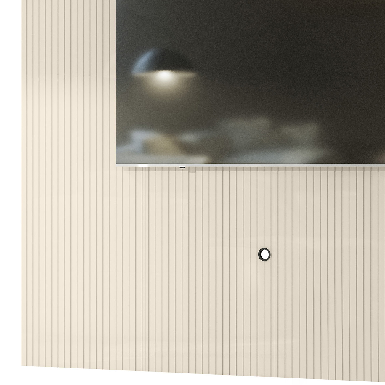 Painel Para TV 75 Polegadas 238cm André Z10 Off White - Mpozenato