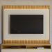 Painel Para TV Suspenso 70 Pol 220cm Real L06 Tauari/Off White Fosco - Mpozenato