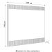 Painel Para TV Suspenso 70 Pol 220cm Real L06 Tauari/Off White Fosco - Mpozenato