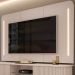 Painel Para TV Suspenso 75 Pol 218cm Ripado World D04 Off White - Mpozenato