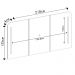 Painel Para TV Suspenso 75 Pol 218cm Ripado World D04 Off White - Mpozenato