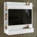 Painel TV 42 Pol Suspenso com Closet 108cm Mimo A02 Branco - Mpozenato