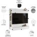 Painel TV 42 Pol Suspenso com Closet 108cm Mimo A02 Branco - Mpozenato