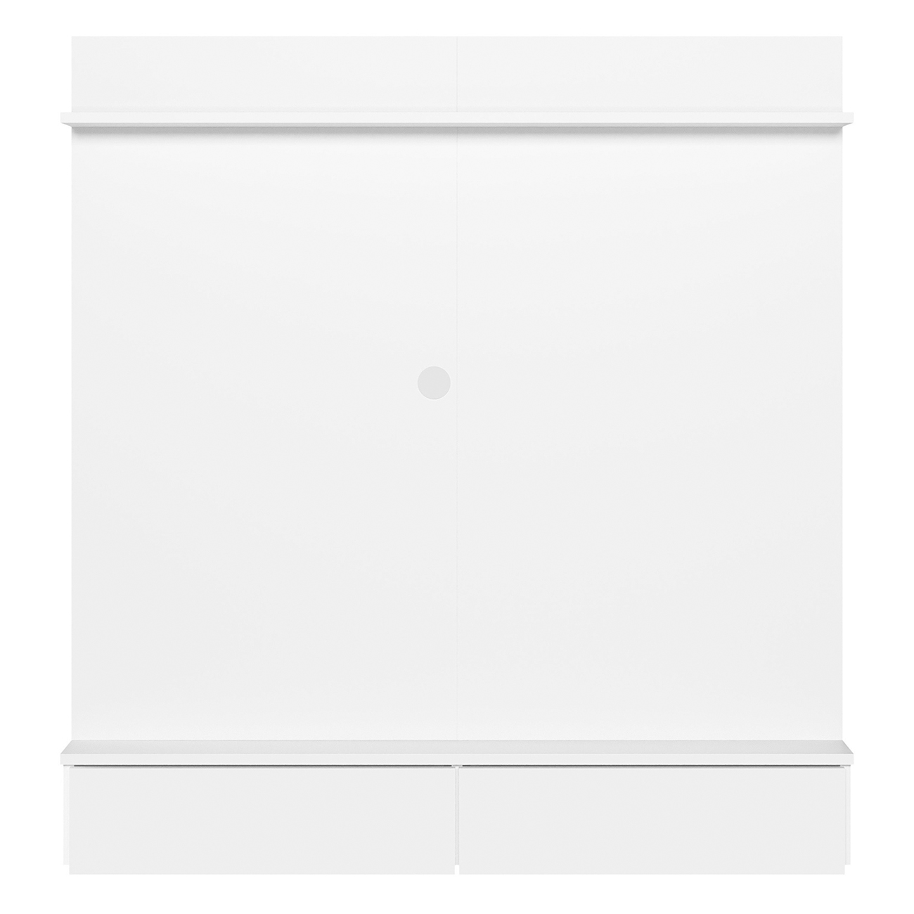 Painel TV 42 Pol Suspenso com Closet 108cm Mimo A02 Branco - Mpozenato