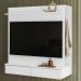 Painel TV 42 Pol Suspenso com Closet 108cm Mimo A02 Branco - Mpozenato