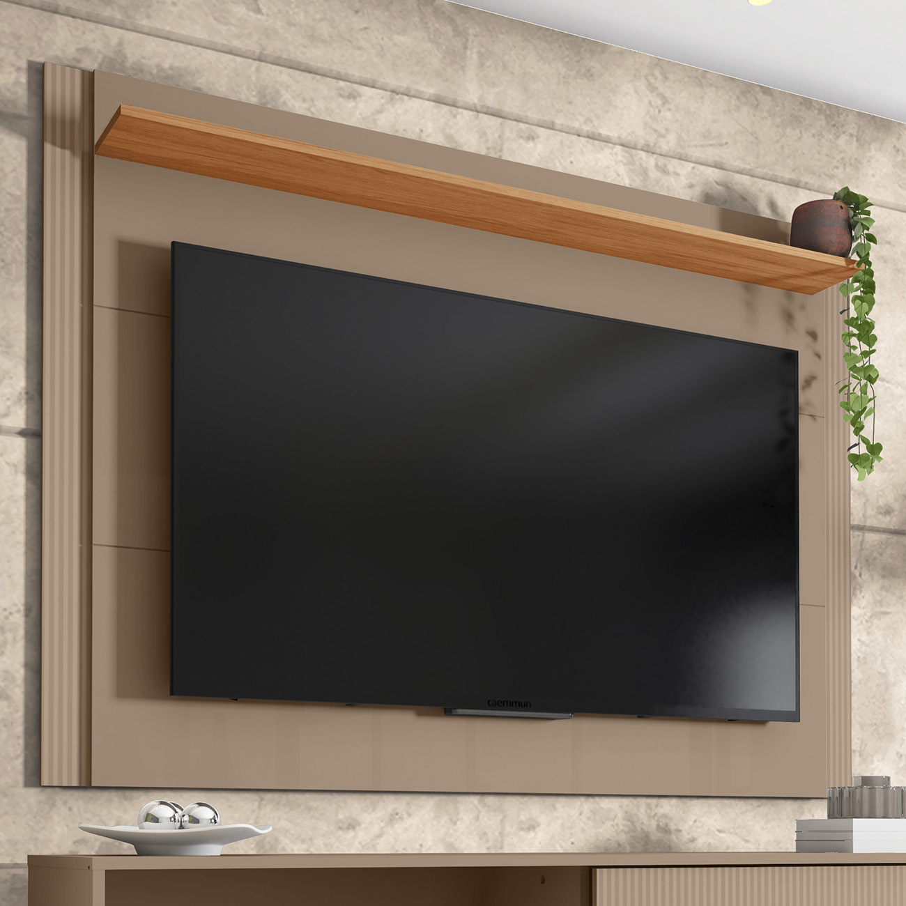 Painel TV 65 Pol Extensível 136cm até 180cm Lucca Areia C01 - Mpozenato