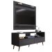 Painel para TV 50 Pol Senna e Rack Bancada 136cm Versa M24 Preto - Mpozenato