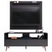Painel para TV 50 Pol Senna e Rack Bancada 136cm Versa M24 Preto - Mpozenato