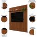 Painel para TV 75 Polegadas Ripado 223x240cm Pratisk D04 Freijó - Mpozenato