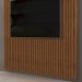 Painel para TV 75 Polegadas Ripado 223x240cm Pratisk D04 Freijó - Mpozenato