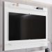 Painel para TV Suspenso 50 Pol 120cm 2 Prateleiras Versa M24 Branco - Mpozenato