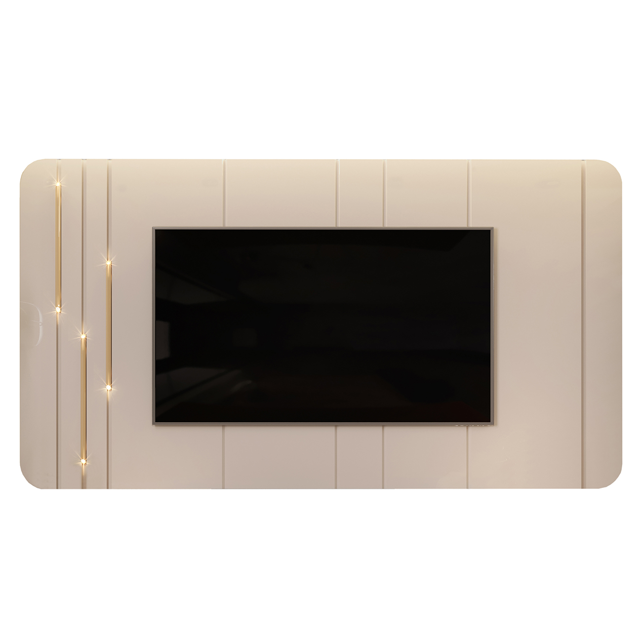 Painel para TV Suspenso 75 Pol 240cm Celi D04 Off White - Mpozenato