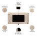 Painel para TV Suspenso 75 Pol 240cm Celi D04 Off White - Mpozenato