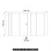 Painel para TV Suspenso 75 Pol 240cm Celi D04 Off White - Mpozenato