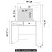 Penteadeira Camarim Com Espelho 2 Gavetas Siena M07 Branco - Mpozenato