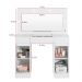 Penteadeira Camarim Com Espelho e LED 3 Gavetas Studio Beauty A02 Branco - Mpozenato