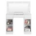 Penteadeira Camarim Com Espelho e LED 3 Gavetas Studio Beauty A02 Branco - Mpozenato