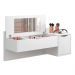 Penteadeira Camarim com LED 2 Portas Loli A02 Branco - Mpozenato