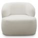 Poltrona Decorativa Fixa Orgânica Donk L08 Boucle Branco     - Mpozenato