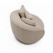 Poltrona Decorativa Giratória para Sala 122cm Kaly M22 Linho Cru - Mpozenato
