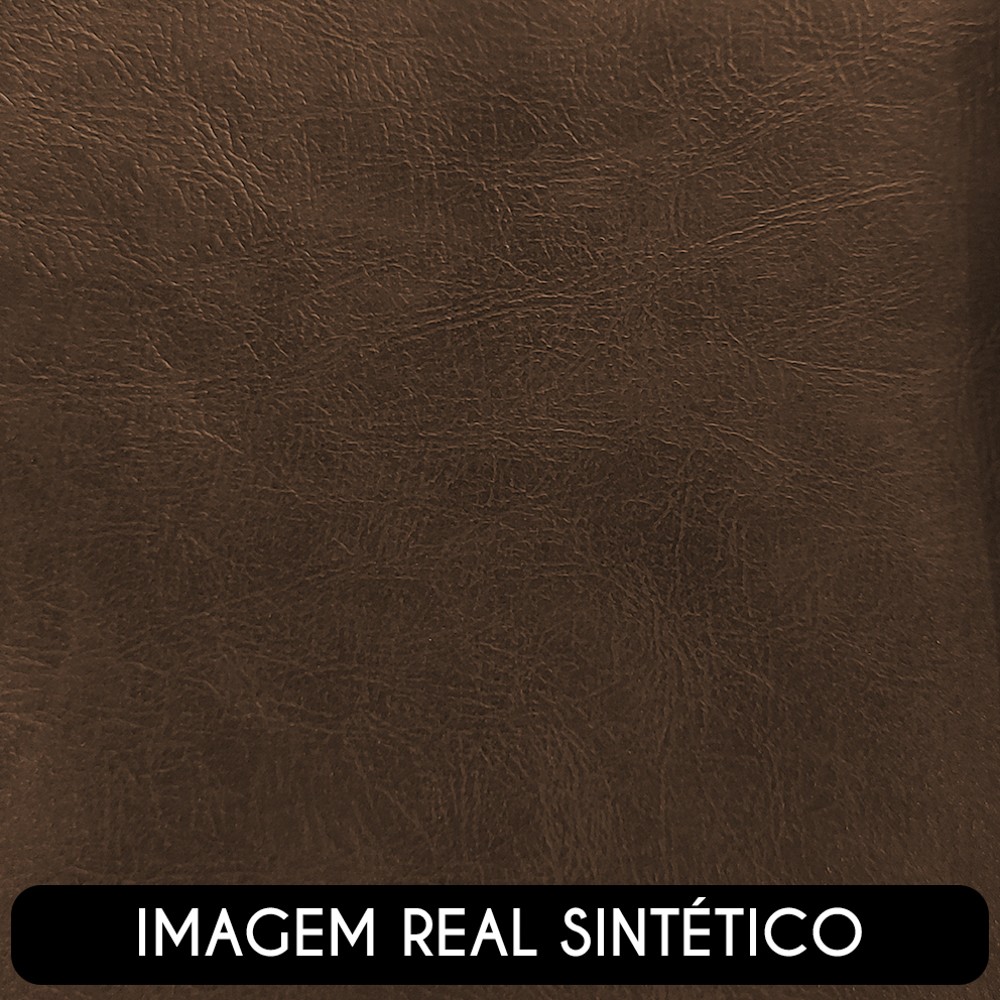 Poltrona Decorativa Orgânica Belarus Z08 Sintético Marrom Escuro - Mpozenato