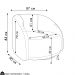 Poltrona Decorativa Orgânica Giratória Kit 2 Lya M22 Boucle Branco - Mpozenato
